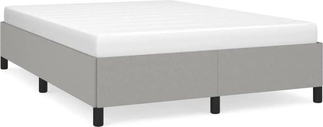 vidaXL Polsterbett aus Stoff in Grau, B/T/H: 140 x 200 x 143 cm - Bild 1