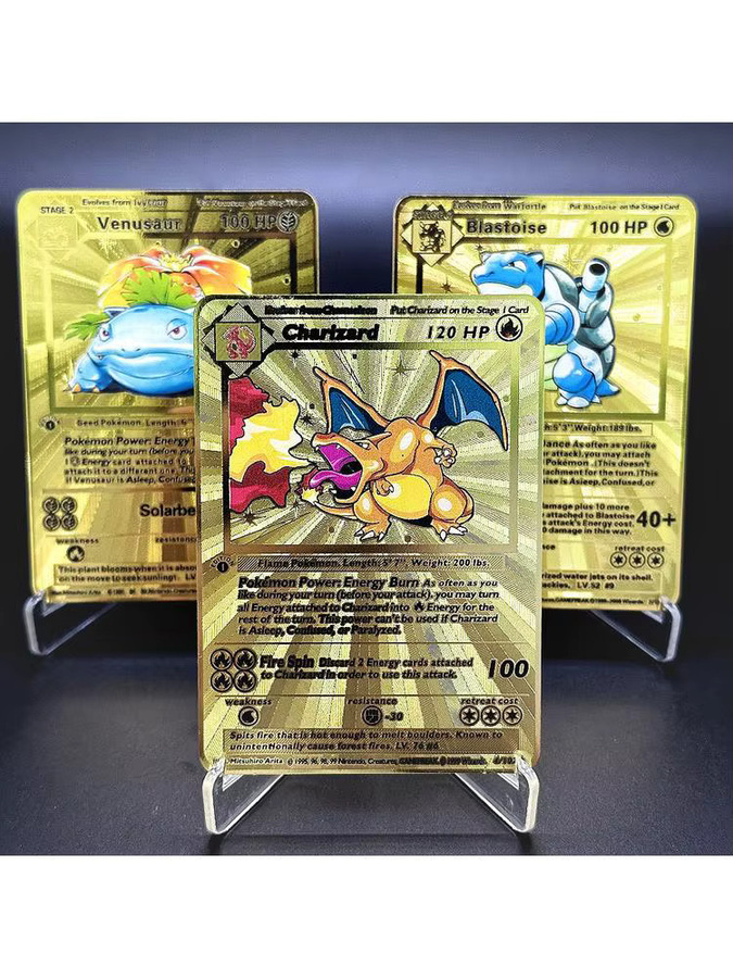 TAKARA TOMY Pokémon Metall-Sammelkarten, Bunt / Mehrfarbig - Bild 3