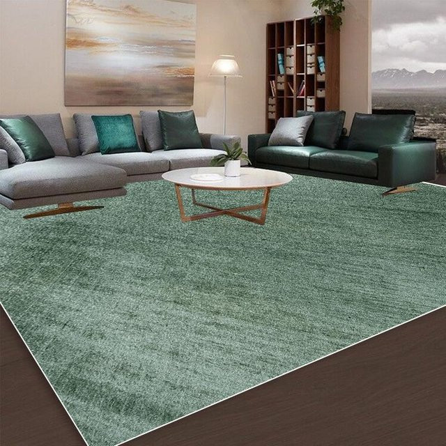 Karpetti Design Teppich in Grün mit abstraktem Muster, rutschfest und waschbar, B/T: 200 x 230 cm - Bild 1