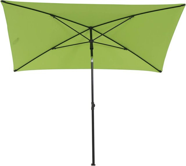 Siena Garden Mittelstockschirm City Marktschirm in Grün mit UV 50+ Schutz, B/T: 140 x 210 cm - Bild 1