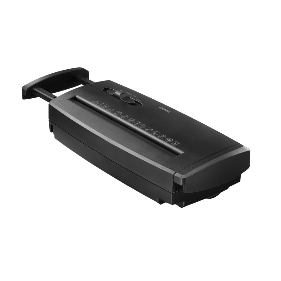 Hama Aktenvernichter Classic S60 Schredder in Schwarz mit Sicherheitsstufe P-2 für Kreditkarten und Büroklammern - Bild 2