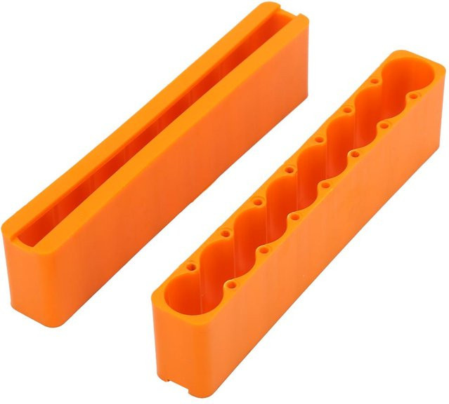 2er-Set Fishine Industrielle Kunststoff Einstellbare 18650 Batterie Pack Punkt Schweißen Befestigungs Klemme in Orange (8 Abschnitte) - Bild 1