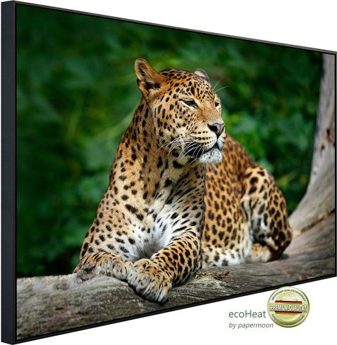 papermoon Infrarotheizung EcoHeat Leopard in Bunt mit Matt-Effekt, App-Steuerung und Überhitzungsschutz - Bild 1