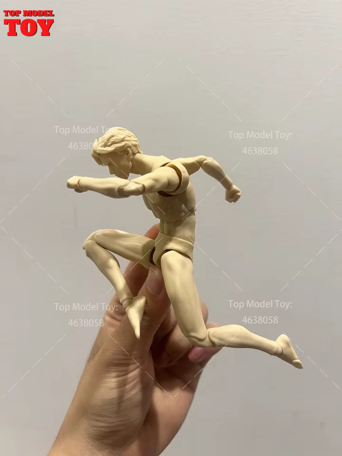 Mirrfig MF001 Männlicher Muskel-Gelenkkörper, Actionfigur, 1/12 Maßstab, Weiß-Gelbe Haut - Bild 3