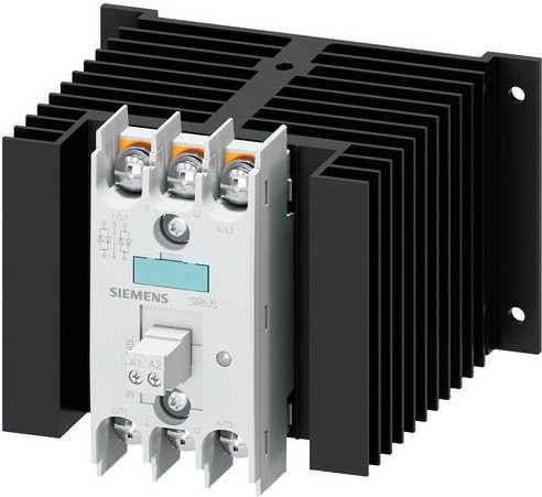 Siemens Halbleiterschütz 3RF2450-3AB45 Nullspannungsschaltend 2 Schließer 50A Schwarz - Bild 1
