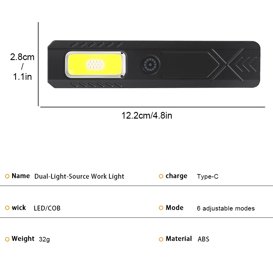 Heinast LED-Schlüsselanhänger-Taschenlampe in Schwarz, USB wiederaufladbare Mini-Taschenlampe mit 600 lm Flutlicht und Magnet - Bild 5
