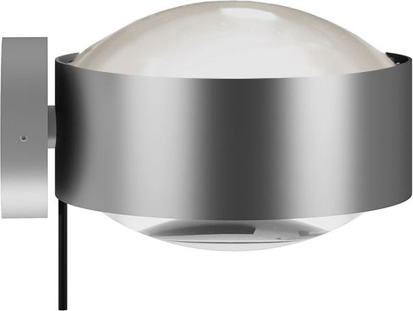 Top Light Puk! 160 Wall Avantgarde LED-Wandleuchte in Chrom matt mit Glaslinsen und warmweißem Licht (2700K) - Bild 1