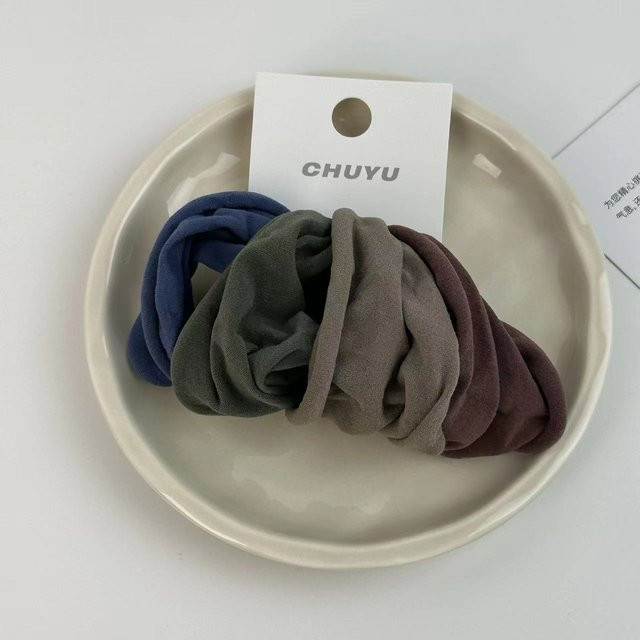 Conella Haargummi Scrunchies, 4 Set, Schwarz, Damen - Bild 1