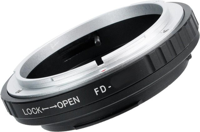 FDEOS EF Ringadapter für Canon FD Objektive auf Canon EOS EF Mount Kamera, weiß - Bild 1