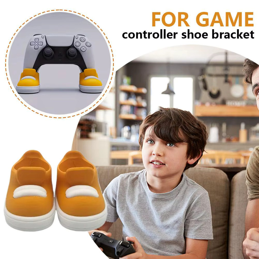 Creative Wacky Shoes Game-Controller-Halterung in Gelb, innovativer schuhförmiger Griffständer für Gaming-Konsolen - Bild 2