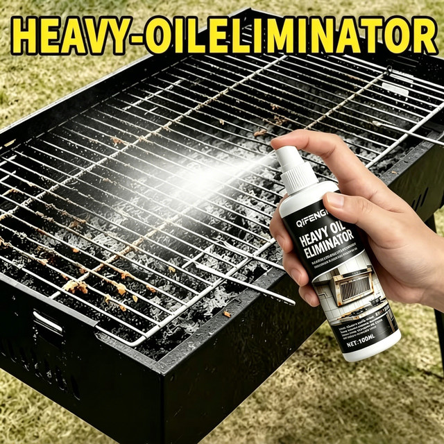 QIFENGHE Grillreiniger-Spray in Weiß zur Entfernung von schwerem Fett für Backöfen, Dunstabzugshauben und Grillroste - Bild 1