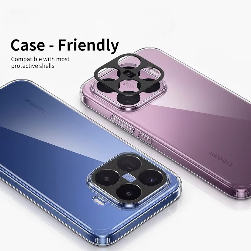 Aluminium-Metall Rückkameraschutz für Xiaomi 17T Pro und Xiaomi 17 Max als Objektivabdeckung und hohler Objektivringfilm - Bild 2