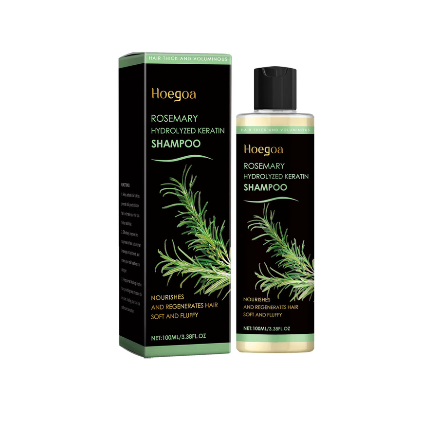 HOEGOA Shampoo, Rosmarin, Hydrolysiertes Keratin, 100 ml, Unisex - Bild 5