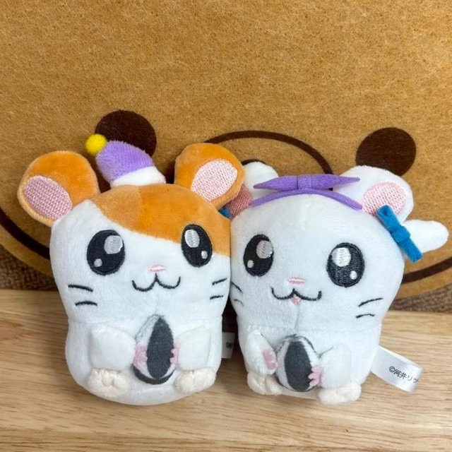 Yiran toy Hamtaro Bijou Hamster Plüsch Schlüsselanhänger, 10cm, ab 18 Jahren - Bild 1