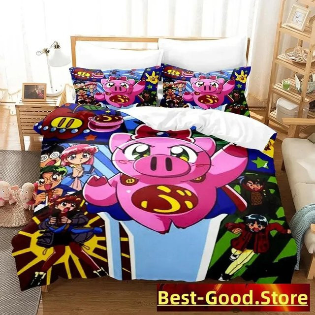 Lodestar Bettwäsche Set Rosa Schwein mit Motiv aus Mikrofaser, 2-teilig, B/H: 70 x 133 cm - Bild 1