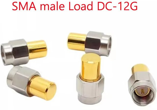 SMA RF Koaxial Dummy Last 50 Ohm DC-12G Termination aus Edelstahl in Silber - Bild 1