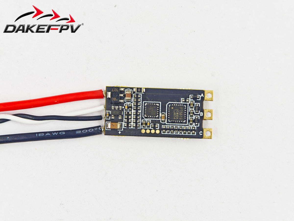DAKEFPV ESC Regler für RC FPV Quadcopter mit programmierbarer RGB LED in Schwarz und Multicolour, 35A/45A BLHeli_S BLS 2-6S, ONESHOT125 D-Shot 150/300/600 - Bild 1