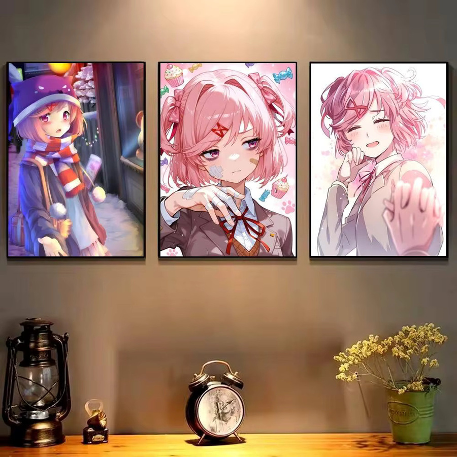 Natsuki Anime Wandposter Bilibili Cartoon Charakter Wandaufkleber Mehrfarbig - Bild 3