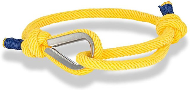 YULIN Armband mit Anhänger, Seil Armband, gelb, Unisex - Bild 1