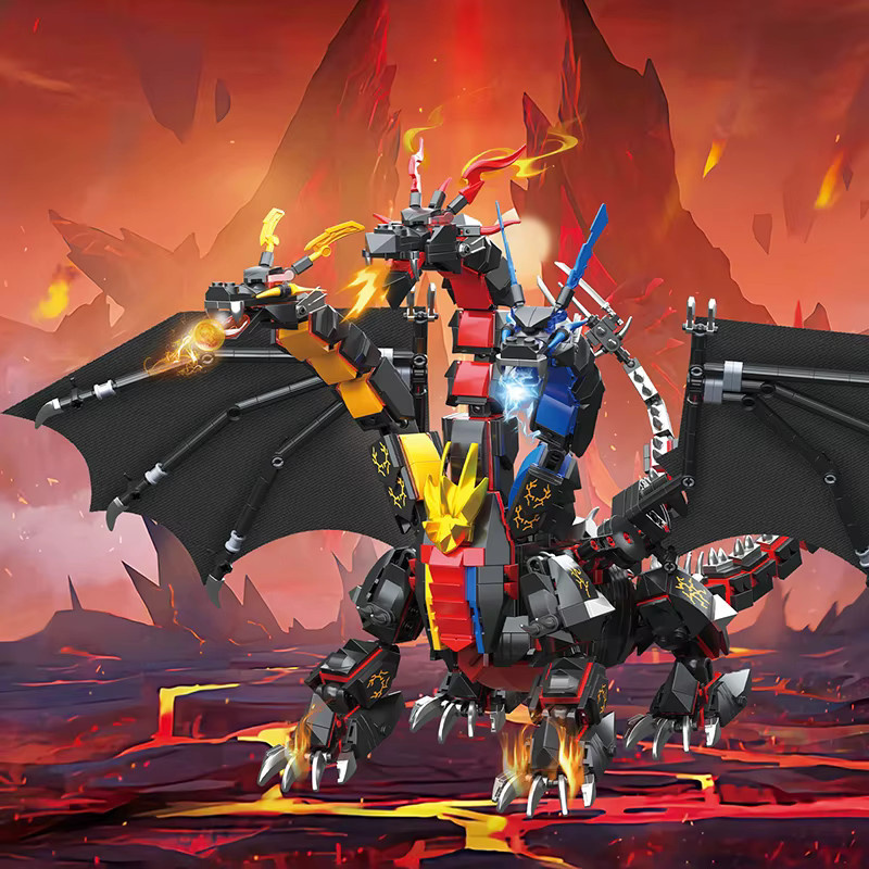 ZHE GAO BLOCKS Hydreigon Drachen Bausteine, 1400 Teile - Bild 2