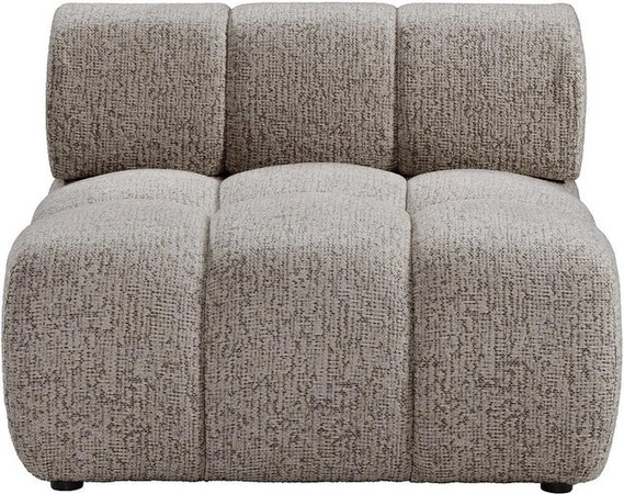 Vente-unique Sessel Facivil in Taupe mit gerader Rückenlehne und Stoffbezug, Höhe: 94 cm, Breite: 70 cm, Tiefe: 70 cm