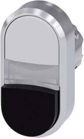 Siemens 3SU1051-3BB61-0AA0 Doppeldrucktaster in Schwarz mit IP69K Schutzart - Bild 1