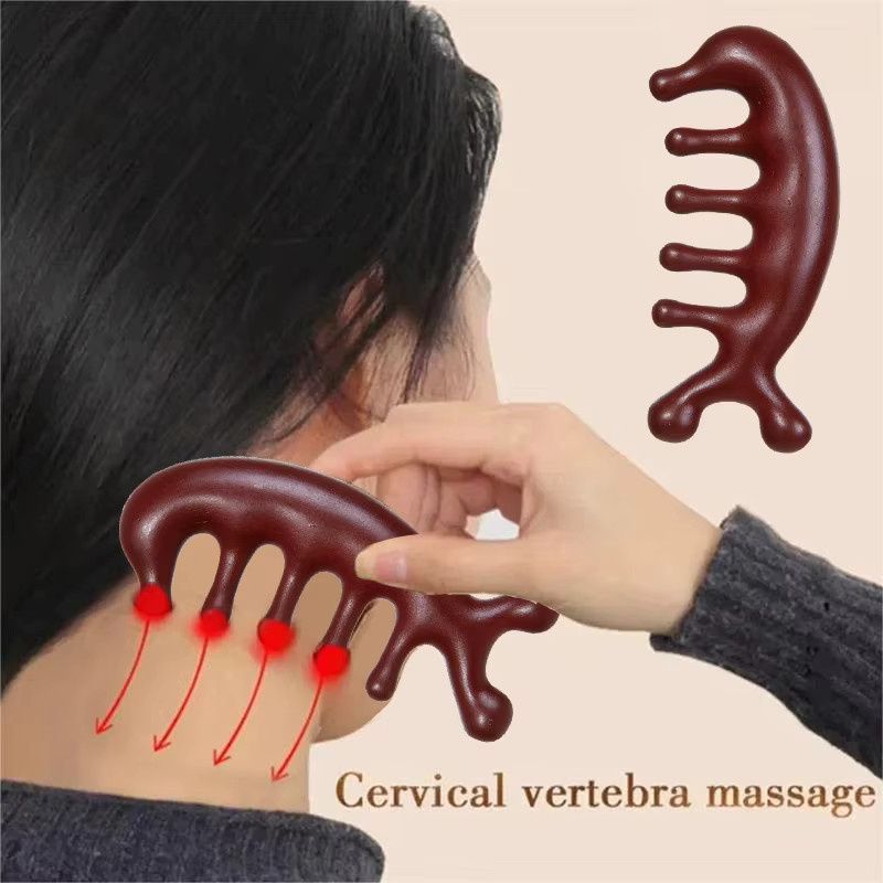 Massage Kamm aus Harz, breite Zähne, Unisex - Bild 3