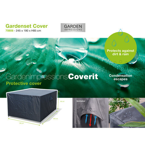 GARDEN IMPRESSIONS Schutzhülle Coverit für Lounge Milwaukee in Schwarz - Bild 2