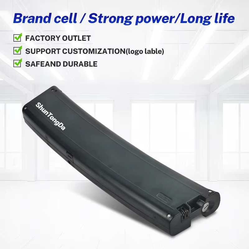 ShunTongDa E-Bike Batterie in gebogener Scimitar-Form für Falträder und Citybikes, 36V, Farbe: Schwarz - Bild 5