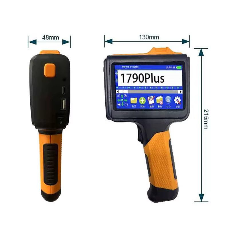 Luxuglow P19 Handheld-Tintenstrahldrucker in Orange, tragbarer QR-Code-Drucker und automatischer Datums- sowie Chargencoder für Kartons - Bild 3