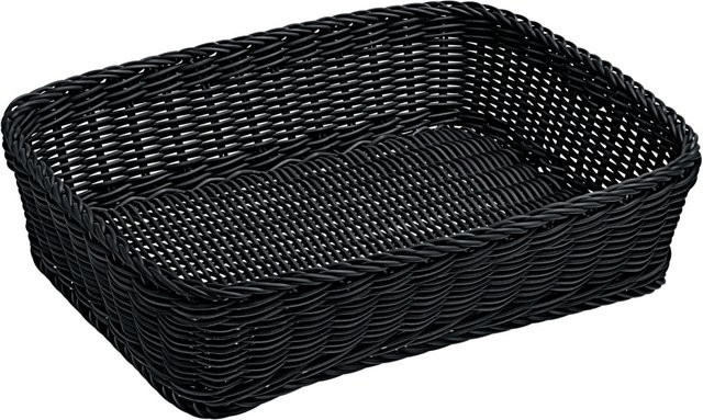 VEGA Brotkorb Igato rechteckig, schwarz, Kunststoff, B: 30 cm, T: 40 cm, H: 10 cm - Bild 1