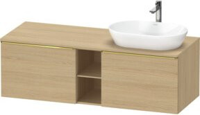 Duravit Waschtischunterschrank D-Neo in Beige, Wandhängend, B: 140 cm, T: 55 cm, H: 45,9 cm - Bild 1
