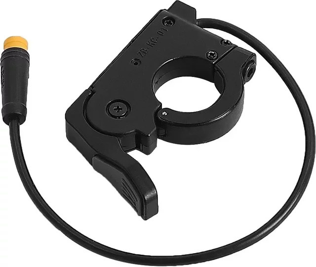 E-Bike Daumendrossel mit 3-Pin Stecker für elektrische Fahrräder und Roller, Schwarz, Lenkerdurchmesser: 22 mm - Bild 1