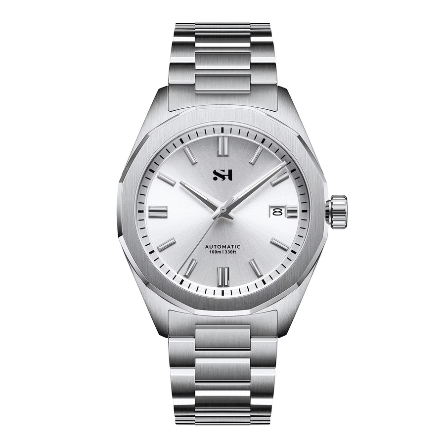 Cronos Armbanduhr Automatik, Edelstahl, 39 mm, Herren, Saphirglas - Bild 3