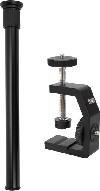 KONNWEI CType Lampenhalter Teleskop-Verlängerungsstange für Desktop-Fotografie und Fülllicht in Grau - Bild 1