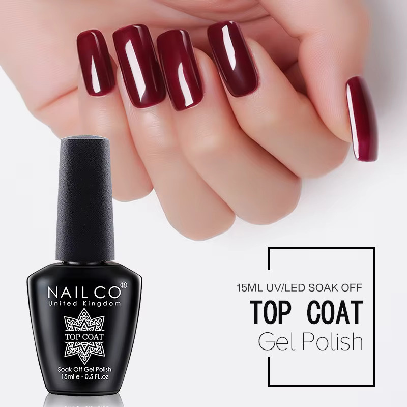 NAILCO N17 Gel-Nagellack Top & Base Coat, 15 ml, glänzend, HEMA-frei - Bild 4