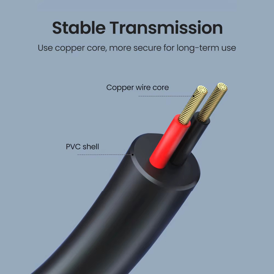 Elough DC auf USB Typ C Boost Kabel für USB PD 5V 9V 12V 15V 20V, Anschluss 5,5x2,1mm, Schwarz - Bild 3