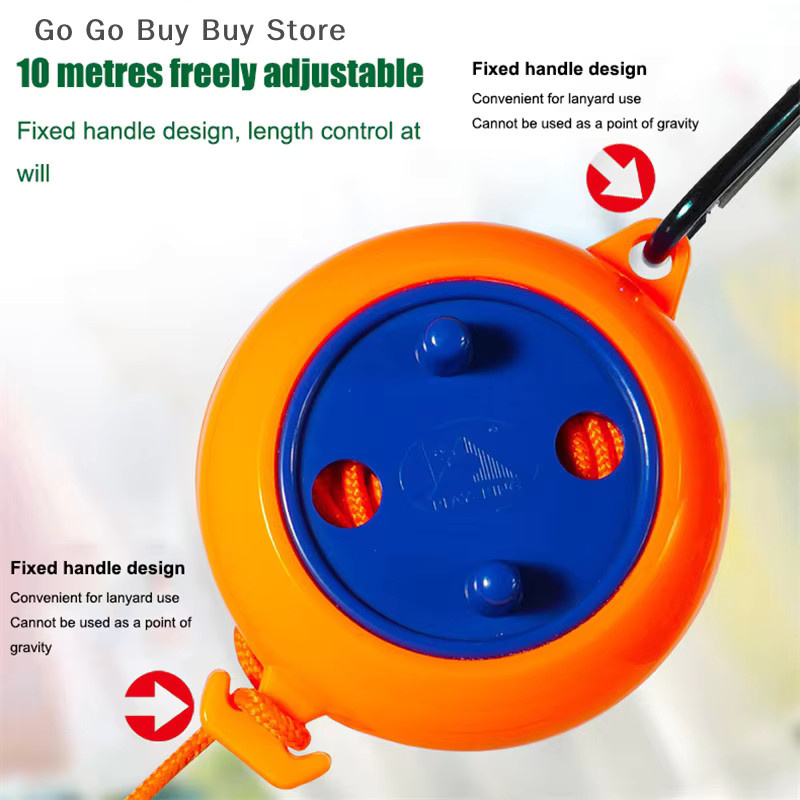 Tragbare und einziehbare Wäscheleine für Outdoor und Reisen, Orange, Länge: 100 cm - Bild 2