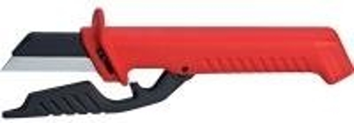 Knipex Kabelmesser 98 56 mit auswechselbarer Klinge in Rot, 190 mm - Bild 2