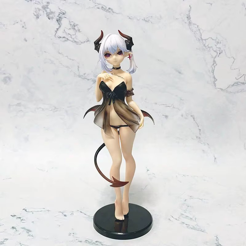 Bandai Lilith Little Devil Anime-Mädchenfigur, Modellspielzeug, lila, schwarz - Bild 2