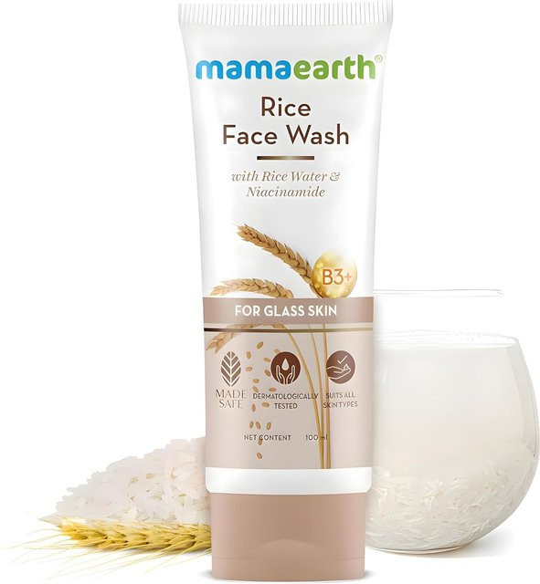 Mamaearth Reis Gesichtswaschmittel mit Niacinamid, 100 ml, Unisex - Bild 1