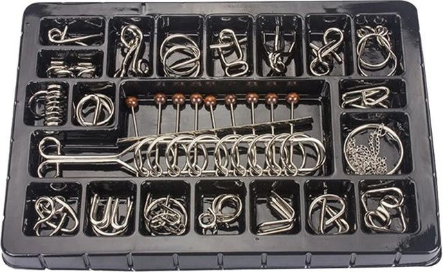 Yiran bag 3D Montessori Puzzle Draht IQ Denksportaufgabe Metall - Bild 1
