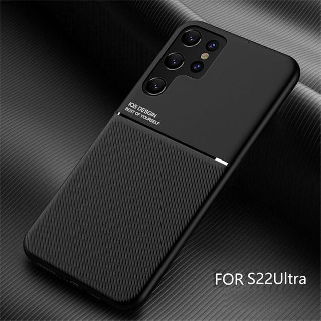 Magnetische Lederhülle für Samsung Galaxy S24 S23 S22 S21 S20 S10 Plus S20 FE A51 A71 A13 A12 A52s A33 A53 A15 A35 A55 5G in Schwarz - Bild 1