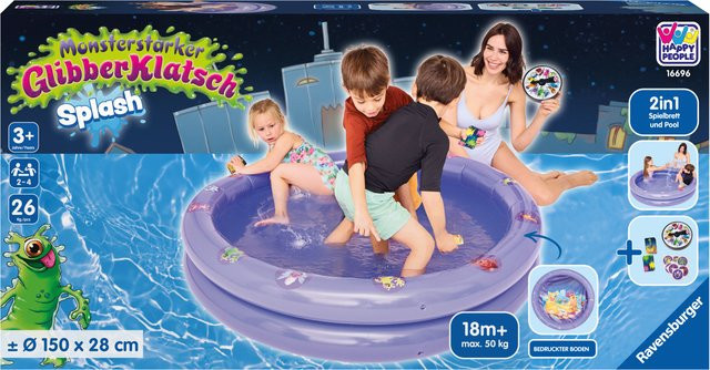 Happy People Planschbecken Monsterstarker Glibberklatsch lila - Bild 1