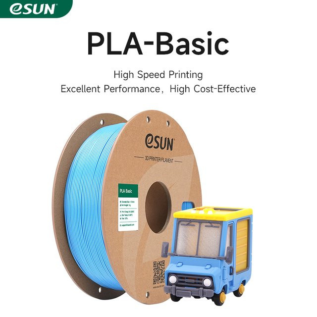 ESUN Hochgeschwindigkeits-PLA 3D-Filament Gelb, 1,75 mm, 1 kg - Bild 1