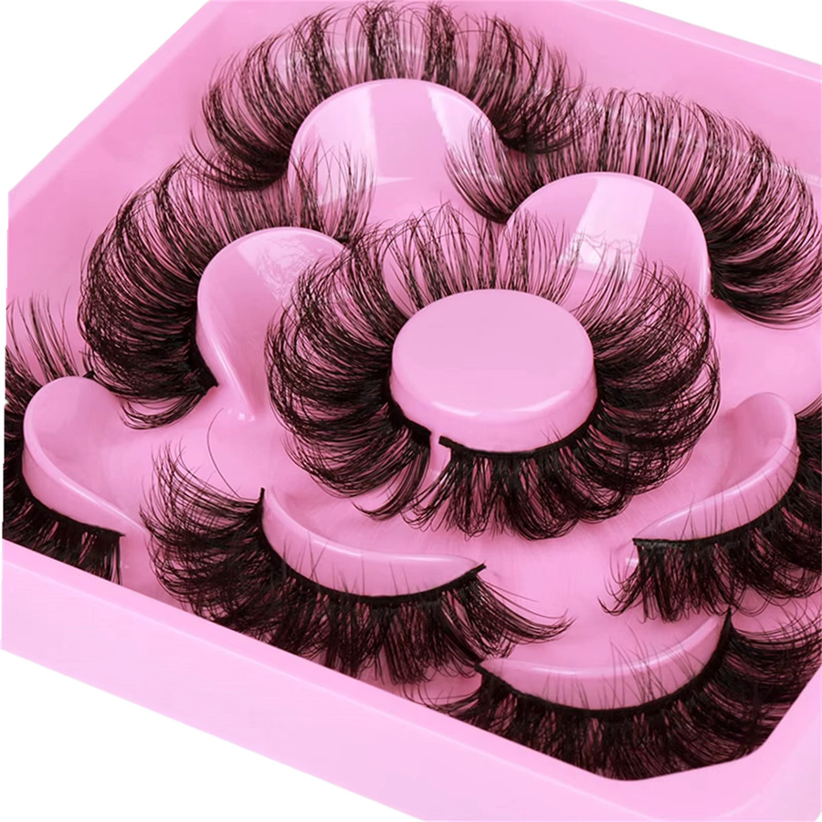 JIEFUXIN Russische Volumenwimpern, 3D Nerzwimpern, Unisex - Bild 2