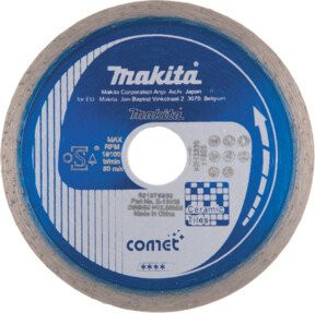 Makita COMET Diamanttrennscheibe für Fliesen in Blau, Durchmesser: 80 mm, Bohrung: 15 mm - Bild 1