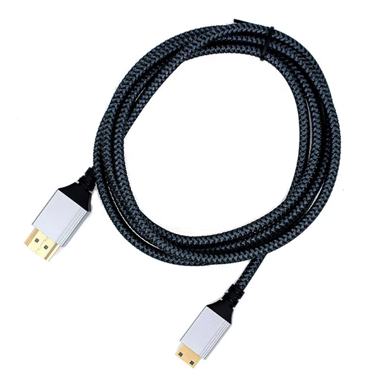 AXONUS HDMI Verlängerung Kabel mit Nylon Geflecht in Schwarz, 4K 60Hz, Micro Mini zu HDMI kompatibel für Kamera, PS3/4/5, Projektor, TV Box und Laptop - Bild 3