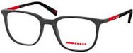 Prada Linea Rossa PS 04RV Korrektionsbrille, Quadratisch, Kunststoff, Grau, Herren - Bild 1