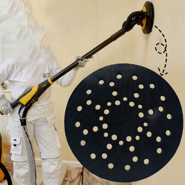VIBRATITE Schwamm-Schleifpad Set in Schwarz, Durchmesser: 21,5 cm, Dicke: 0,69 cm, Schleifnetz und Polierscheiben für Wandschleifer - Bild 1